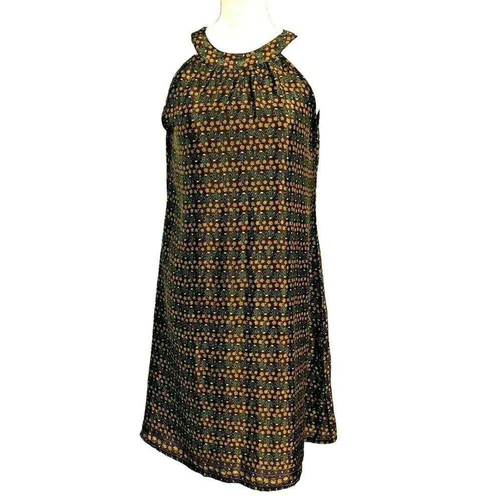 Earthbound Dress Tie Up Halter Floral Print